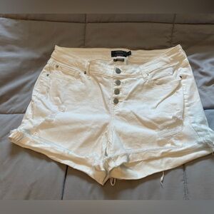 Torrid White Jean Shorts Size 14